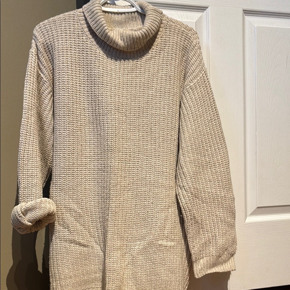 Golden by TNA Cozy Cream Turtleneck Sweater
